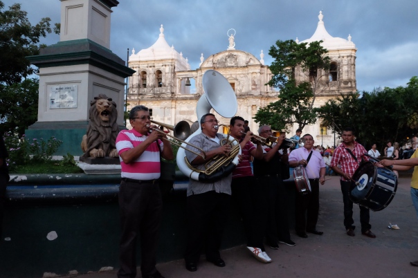 Marching band at the main square
