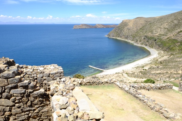 Lake Titicaca from the Chincana ruins