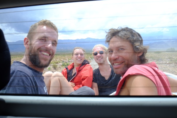 Xavi, Ula, Bjorn & Henry on the ride up the mountain.