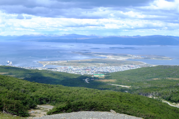 Ushuaia & the Beagle Channel from the Martial Glacier